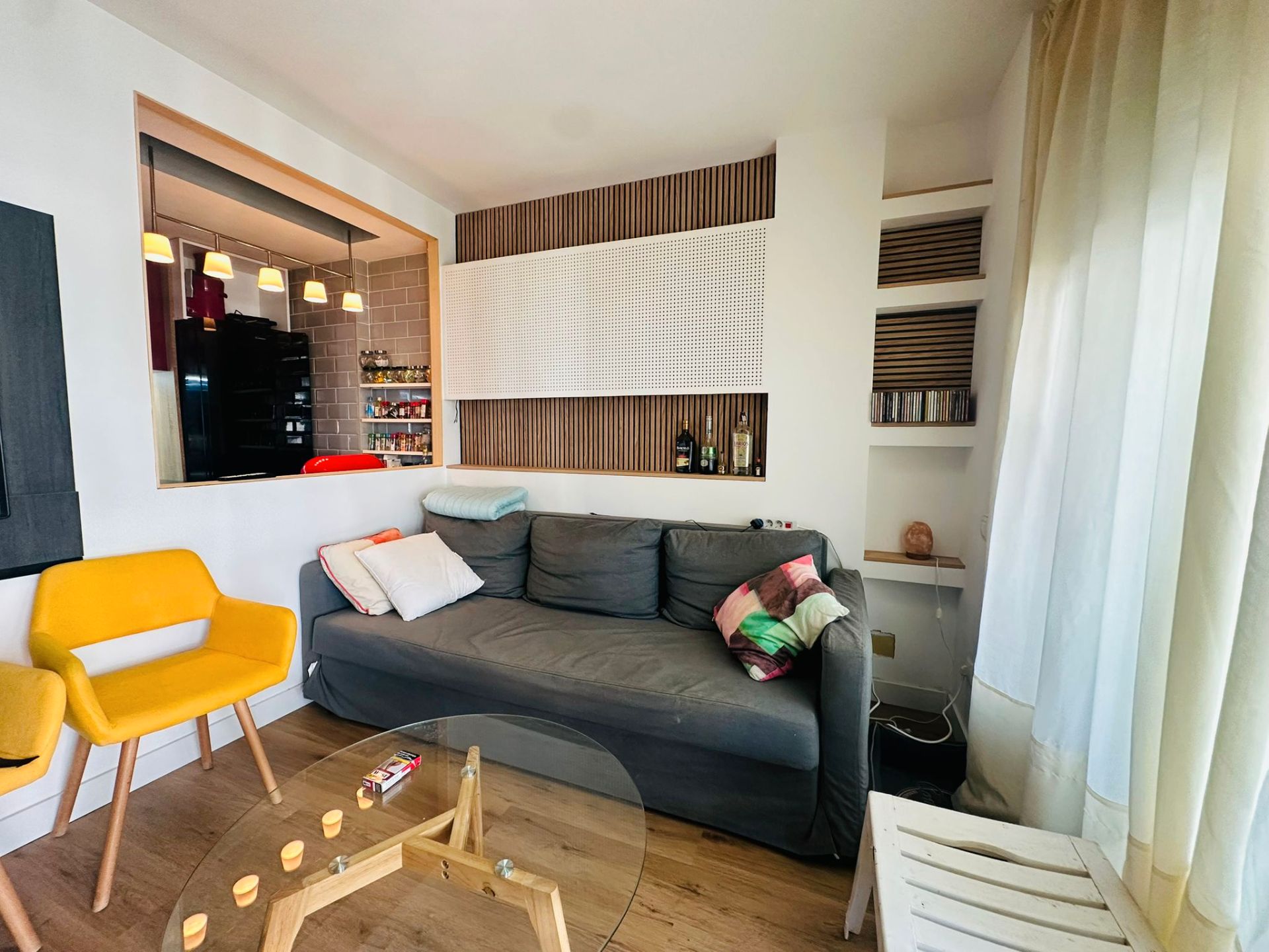 Living room of Flat for sale in Salou  with Heating, Private garden and Parquet flooring