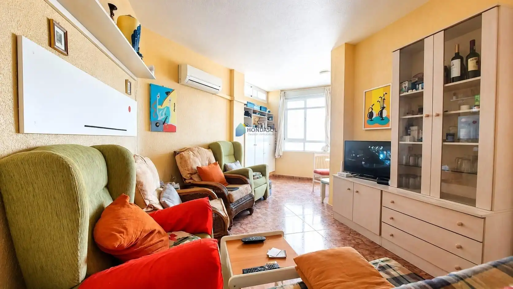 Sala de estar de Apartamento en venta en Cartagena con Aire acondicionado y Amueblado