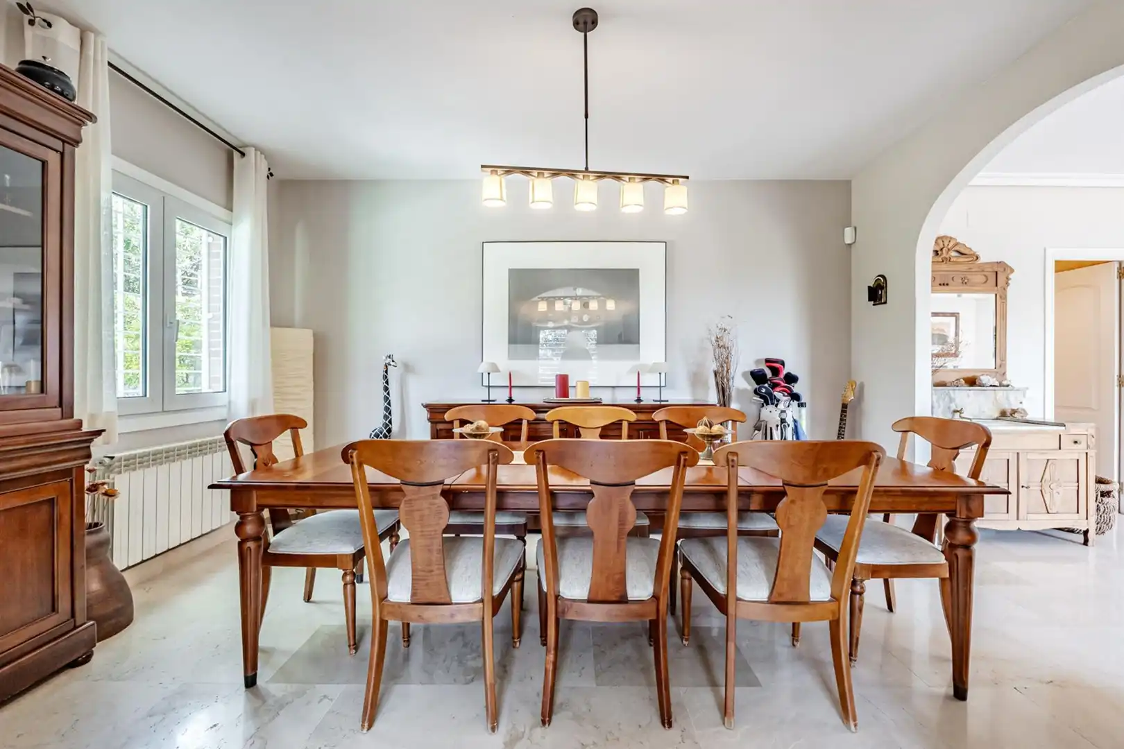 Comedor de Casa o chalet en venta en Las Rozas de Madrid con Aire acondicionado, Calefacción y Jardín privado