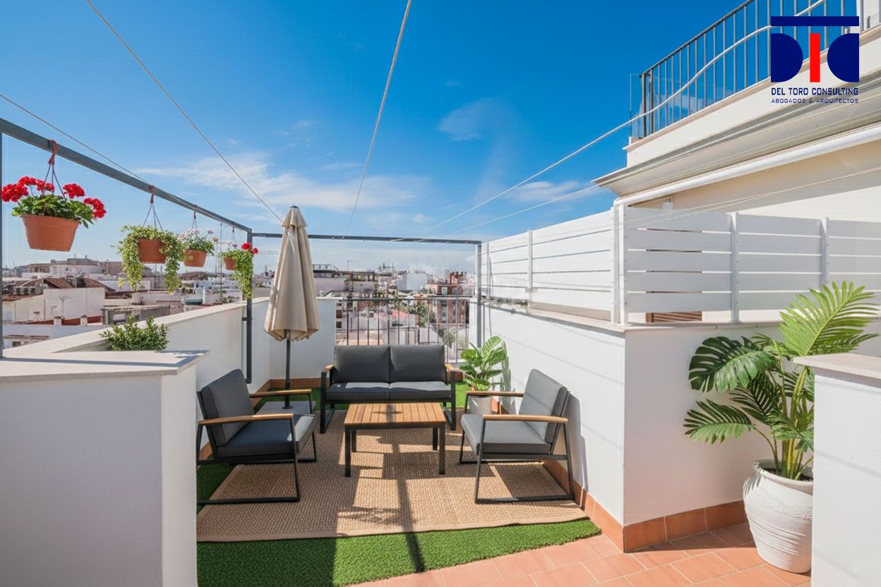 Terrace of Flat for sale in  Sevilla Capital  with Air Conditioner, Heating and Terrace