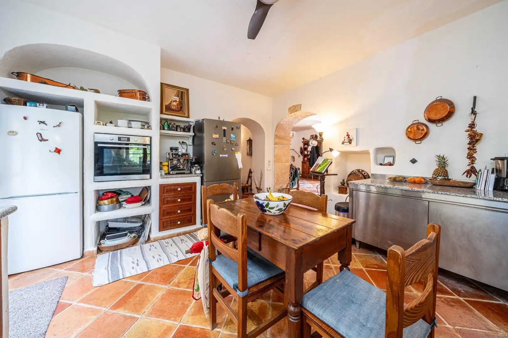 Cocina de Finca rústica en venta en Algaida con Aire acondicionado, Calefacción y Jardín privado