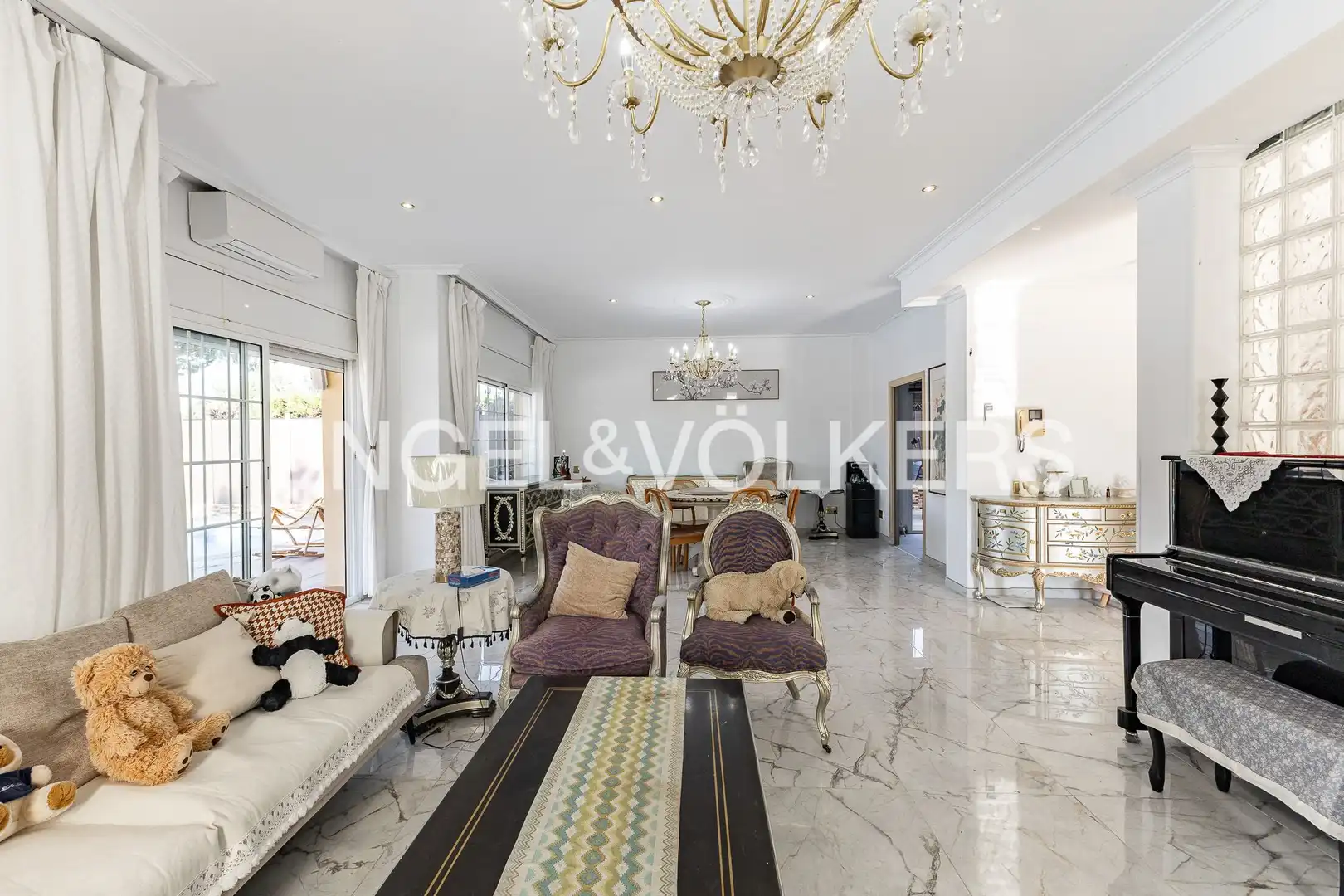 Sala de estar de Casa o chalet de alquiler en Cabrils con Aire acondicionado, Calefacción y Jardín privado