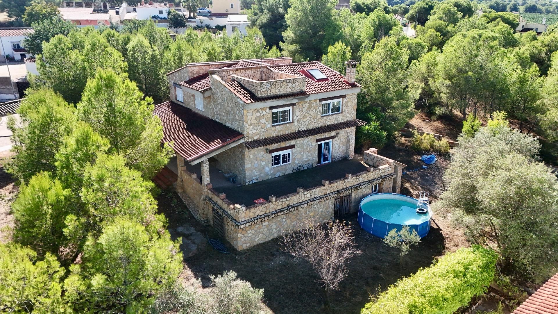 Vista exterior de Casa o xalet en venda en Casinos amb Jardí privat, Terrassa i Traster