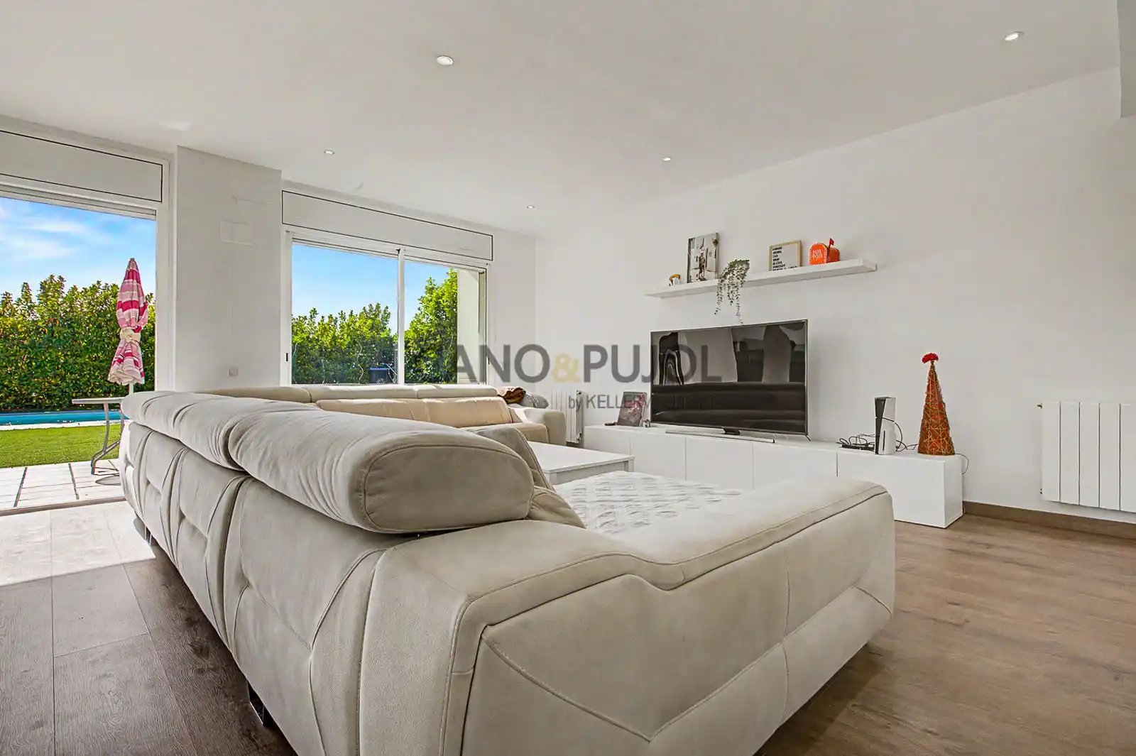 Sala de estar de Casa o chalet en venta en Bigues i Riells del Fai con Aire acondicionado, Calefacción y Terraza