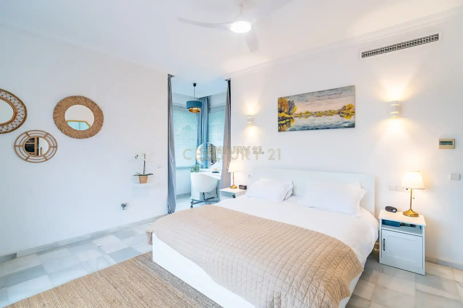 Bedroom of Houses for sale in Mijas  with Air Conditioner, Private garden and Storage room