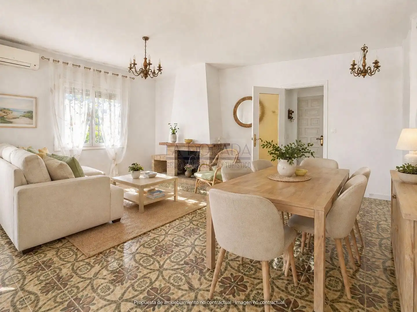 Living room of Houses for sale in Cambrils  with Air Conditioner, Heating and Private garden