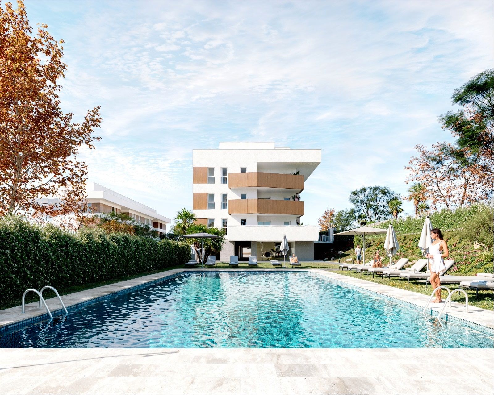 Schwimmbecken von Wohnung zum verkauf in Espartinas mit Terrasse und Gemeinschaftspool
