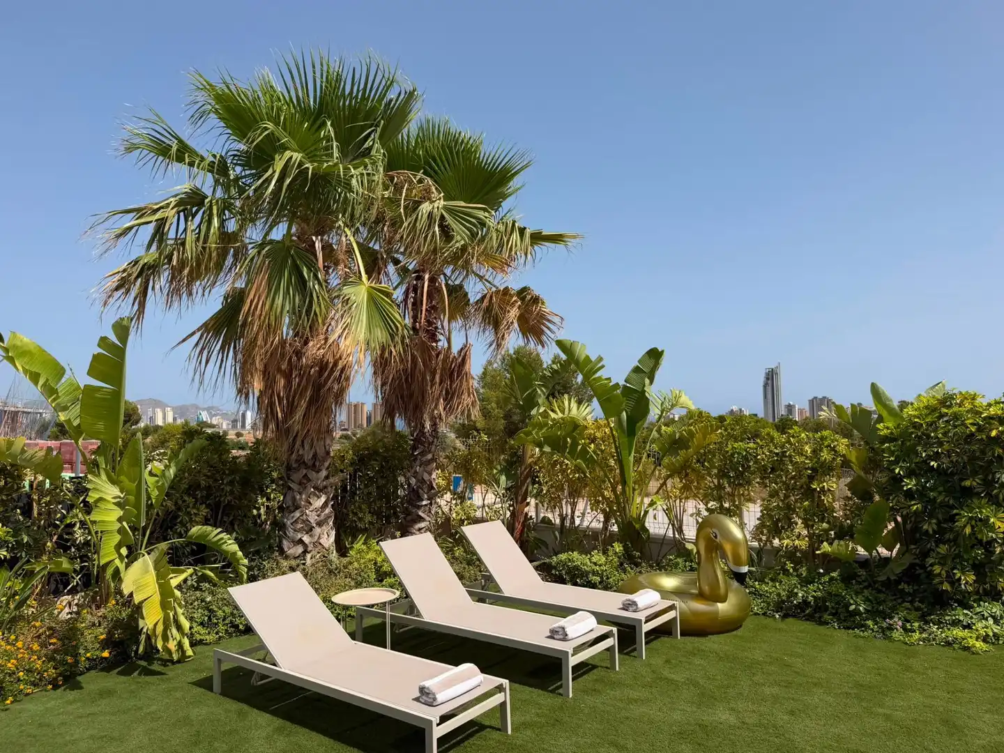 Terrassa de Casa o xalet de lloguer en Finestrat amb Aire condicionat, Jardí privat i Terrassa