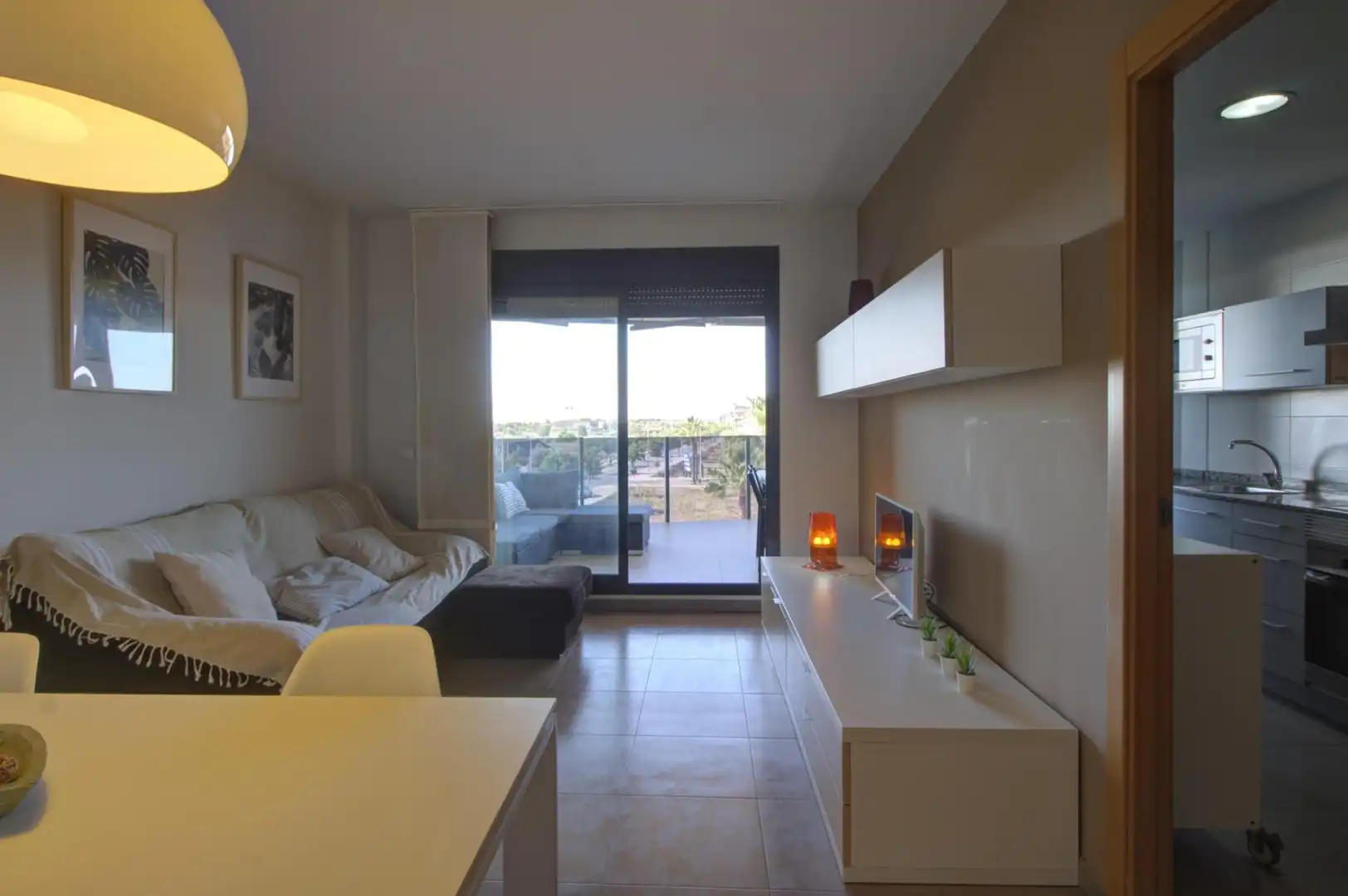 Wohnzimmer von Wohnungen zur Miete in Almenara mit Klimaanlage, Privatgarten und Terrasse