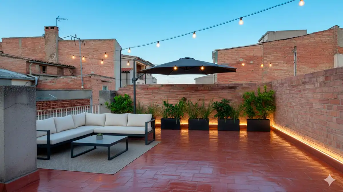 Terraza de Casa o chalet en venta en Bellvís
