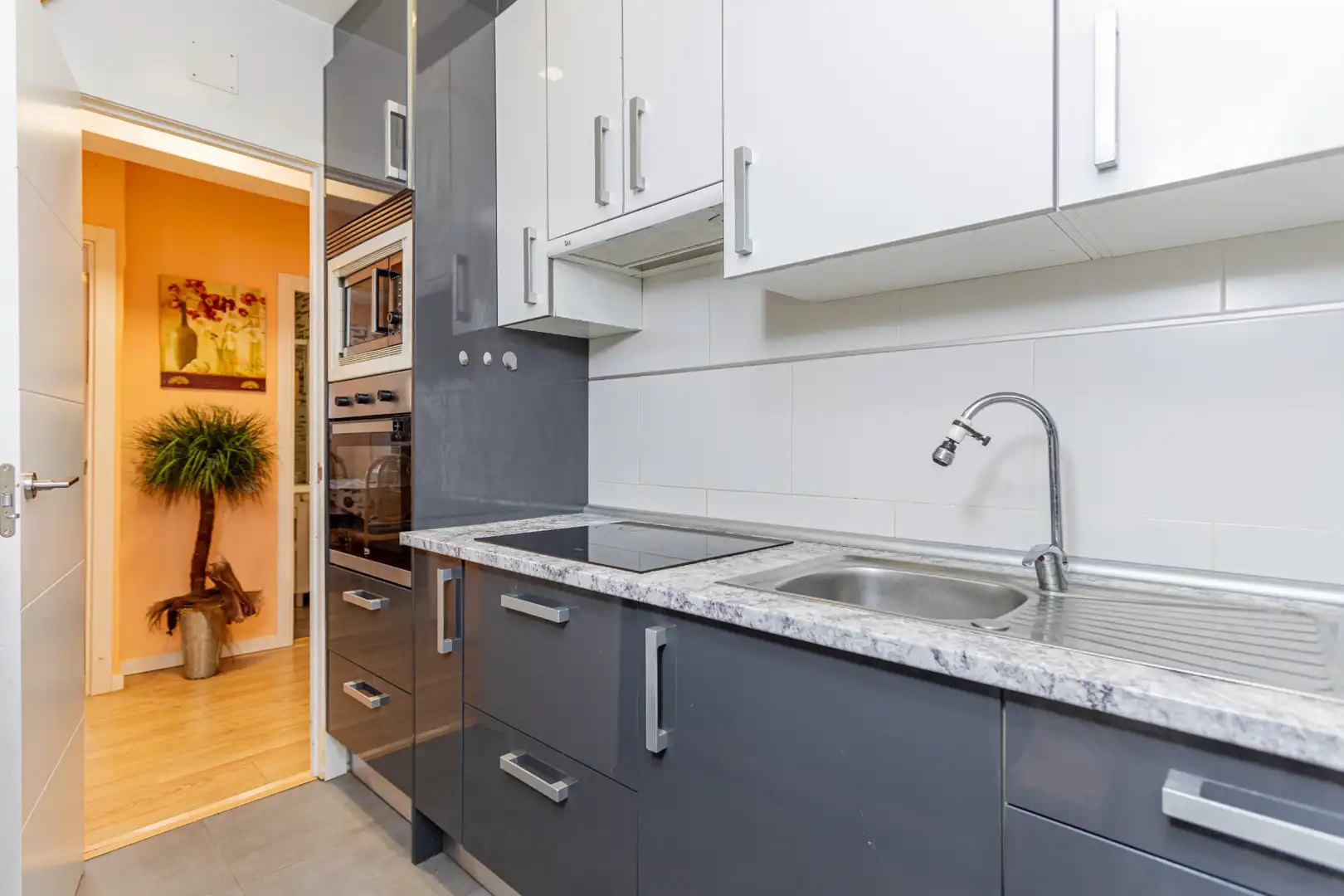 Kitchen of Flat for sale in Collado Villalba  with Heating, Private garden and Parquet flooring