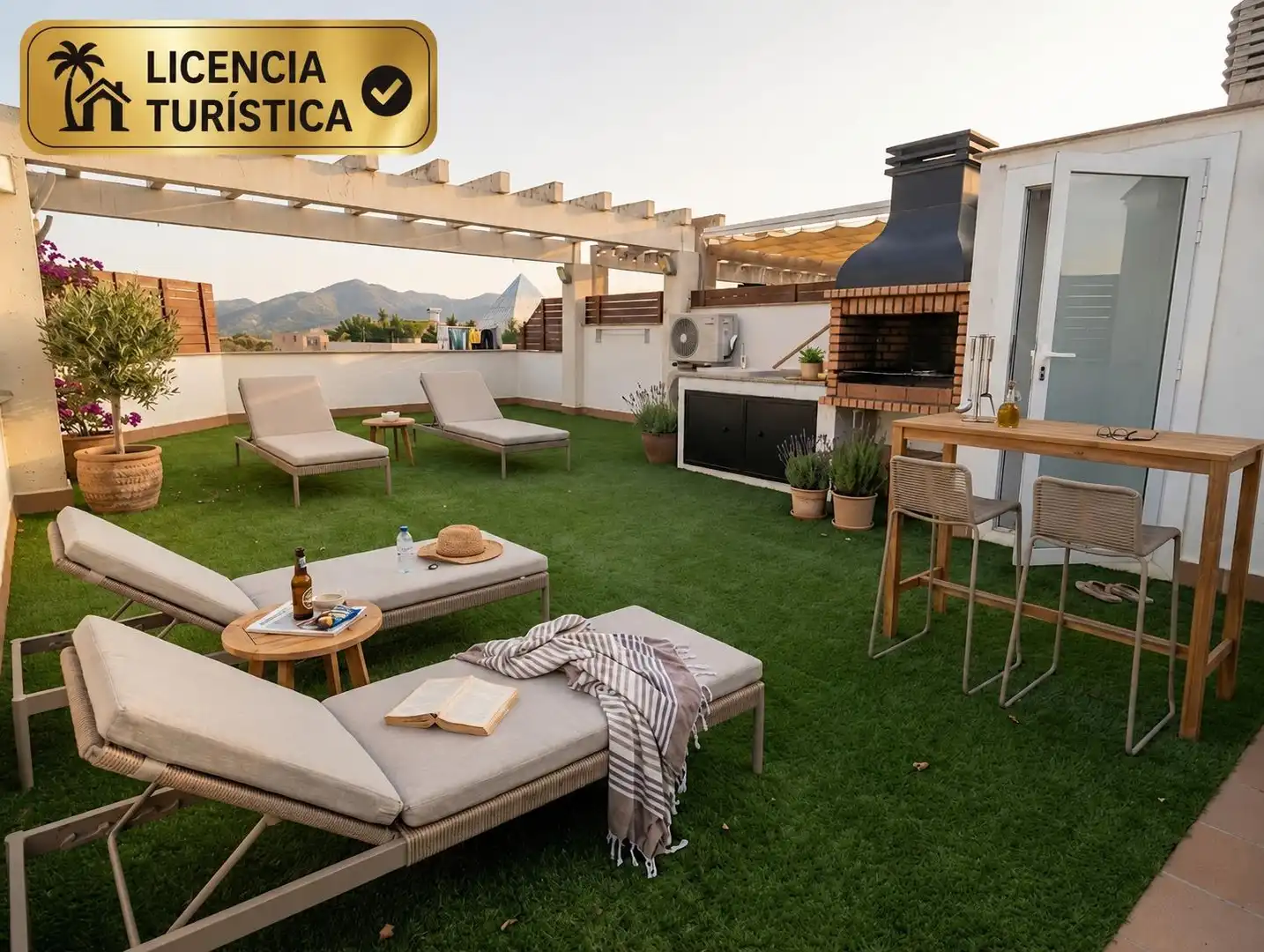 Terraza de Ático en venta en Roses con Aire acondicionado, Parquet y Terraza