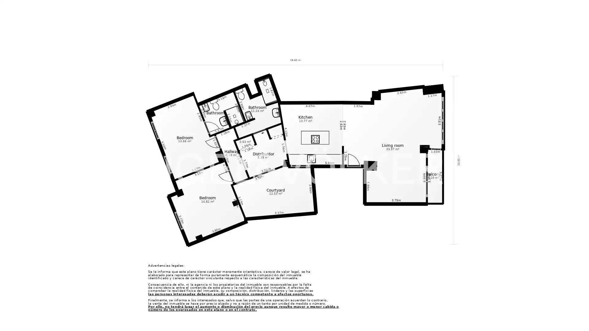 Außenansicht von Wohnung zur Miete in Valencia mit Klimaanlage, Heizung und Terrasse