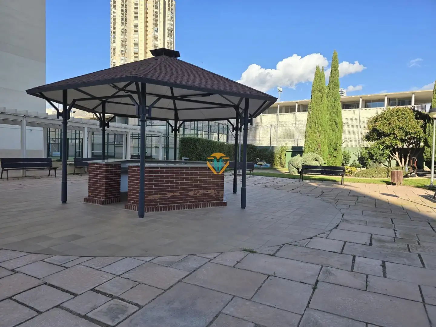 Terraza de Apartamento en venta en Benidorm con Aire acondicionado, Calefacción y Jardín privado