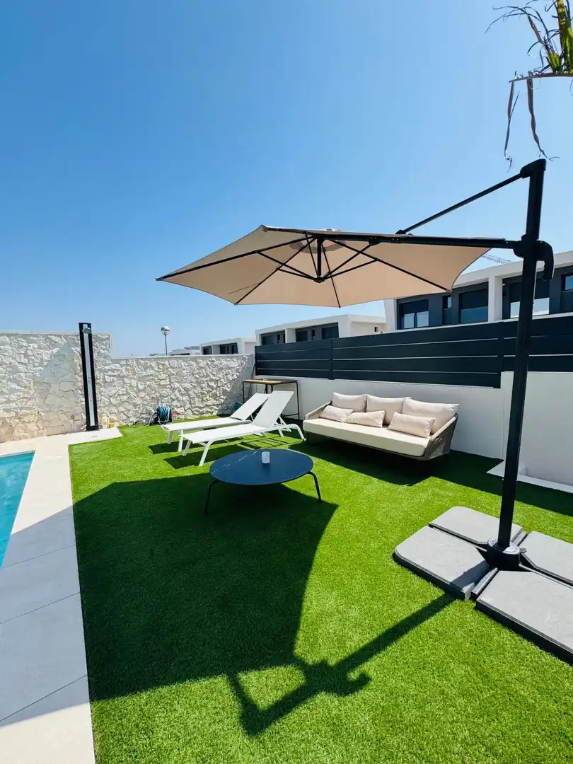 Terrace of Houses for rent in Santa Pola  with Air Conditioner, Heating and Private garden