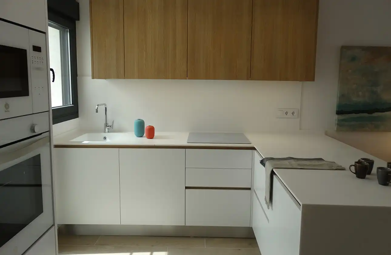 Cocina de Apartamento en venta en Pilar de la Horadada con Aire acondicionado, Calefacción y Terraza