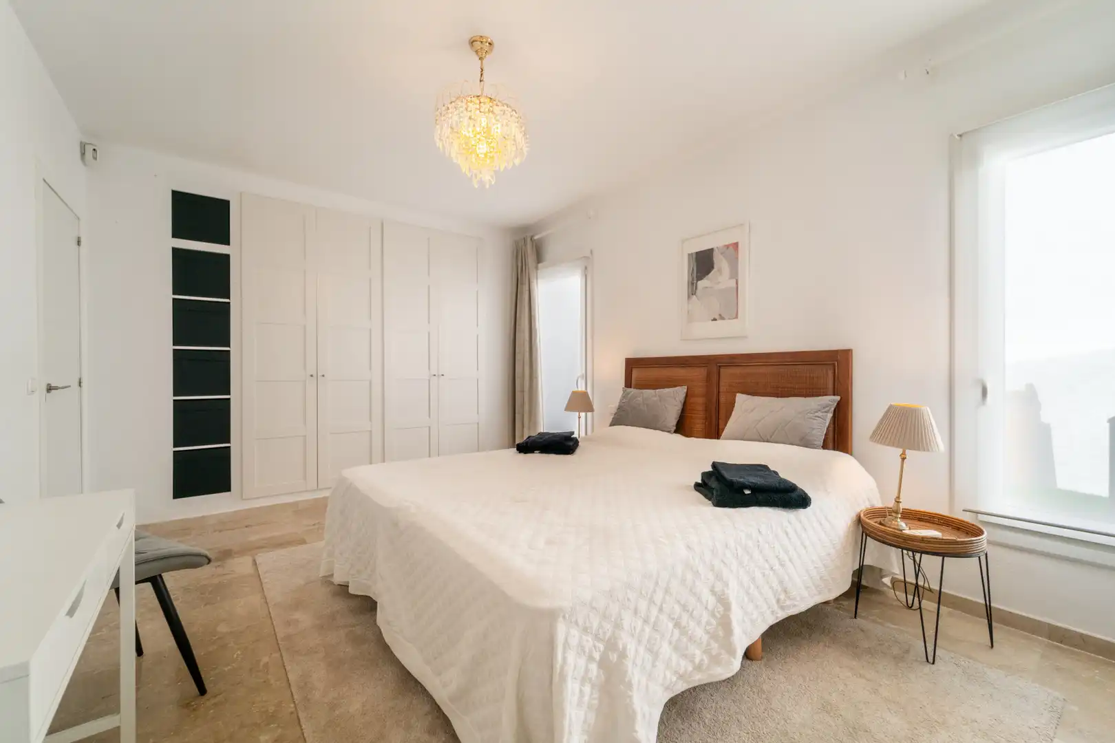 Dormitori de Casa o xalet en venda en Mijas amb Aire condicionat, Jardí privat i Terrassa