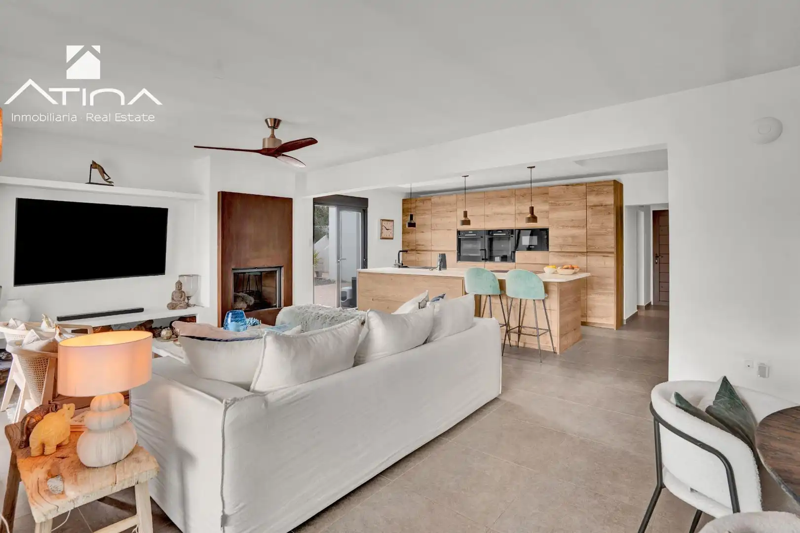 Sala d'estar de Casa o xalet en venda en Jávea / Xàbia amb Aire condicionat, Calefacció i Jardí privat