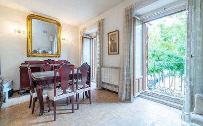 Dining room of Flat for sale in  Madrid Capital  with Heating, Terrace and Storage room