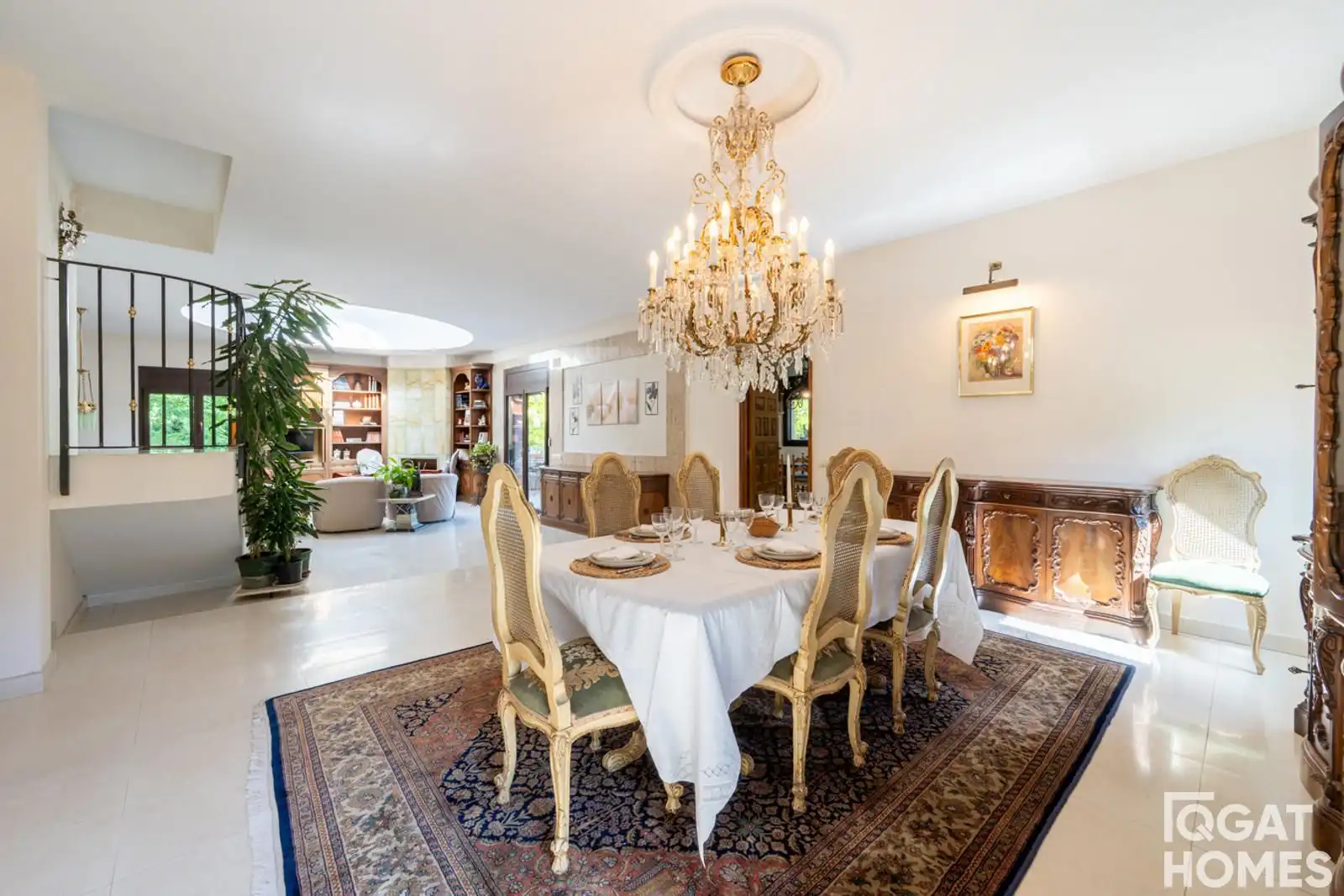Comedor de Casa o chalet de alquiler en Sant Cugat del Vallès con Aire acondicionado, Calefacción y Jardín privado