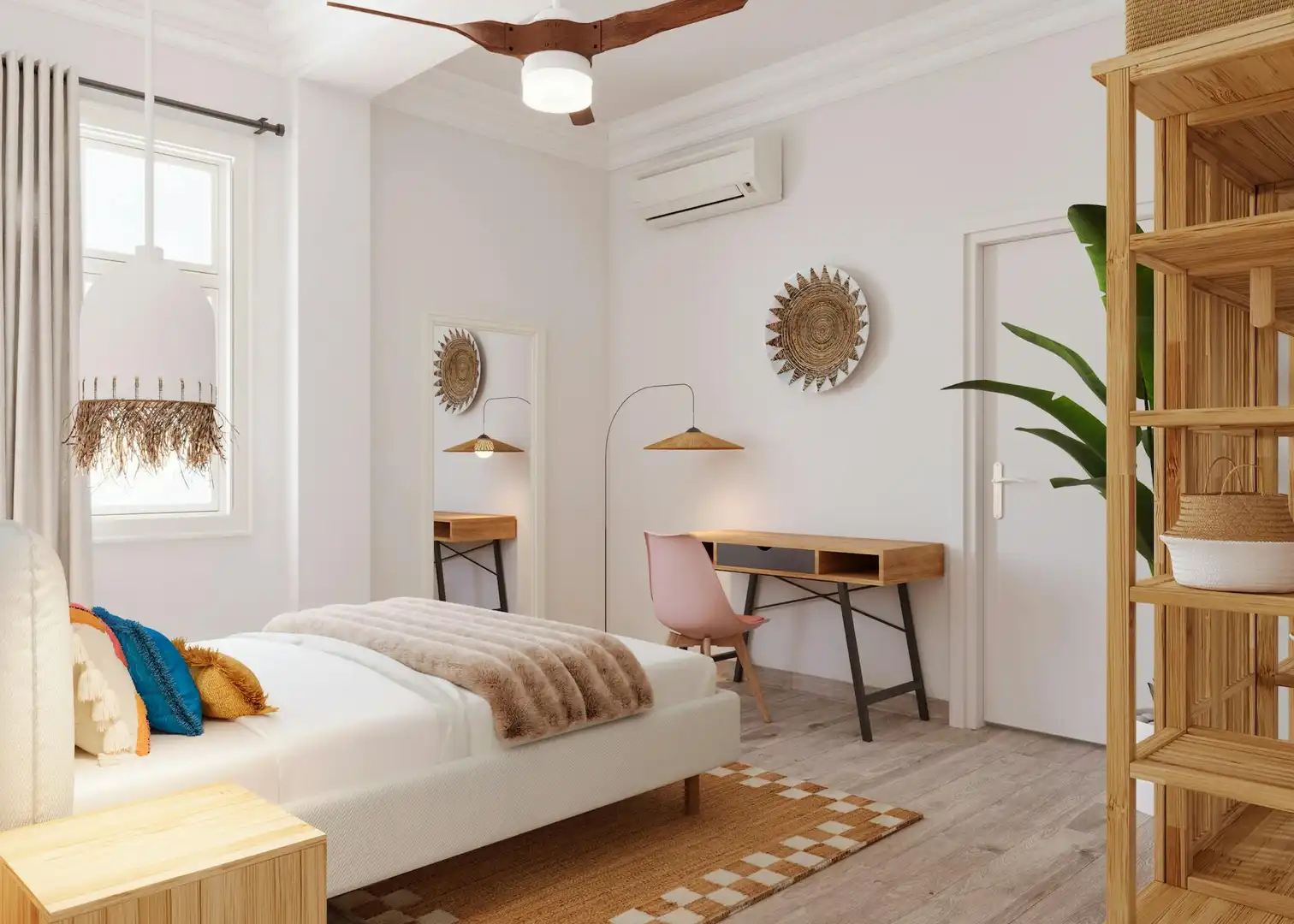 Habitación de Piso para compartir en  Valencia Capital con Aire acondicionado, Calefacción y Amueblado