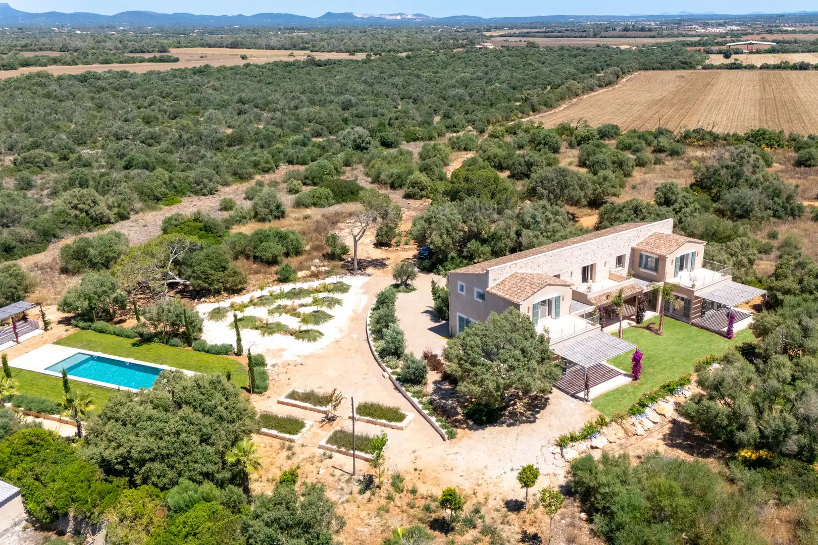 Jardín de Finca rústica en venta en Campos del Río con Aire acondicionado, Calefacción y Terraza