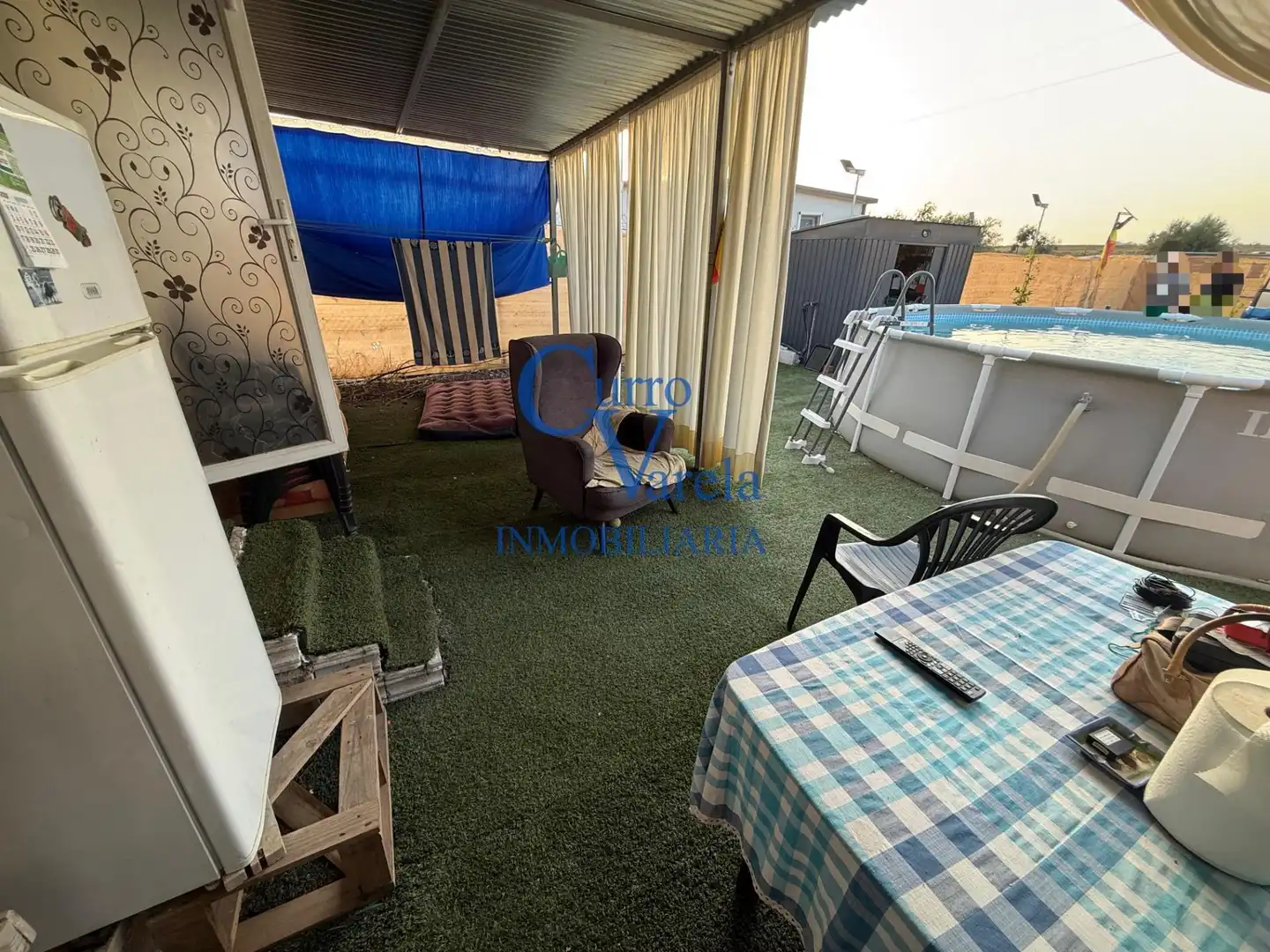 Terraza de Finca rústica en venta en Dos Hermanas con Aire acondicionado, Calefacción y Jardín privado