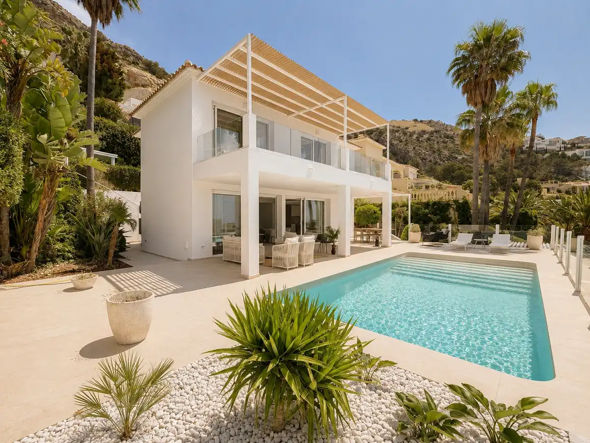 Vista exterior de Casa o chalet en venta en Altea con Aire acondicionado, Calefacción y Jardín privado