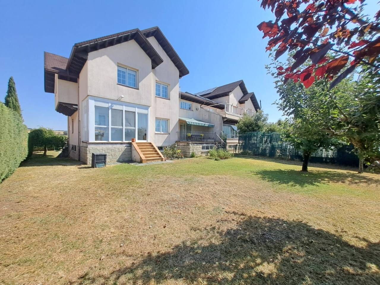 Exterior view of Single-family semi-detached for sale in Ibeas de Juarros  with Heating, Private garden and Parquet flooring