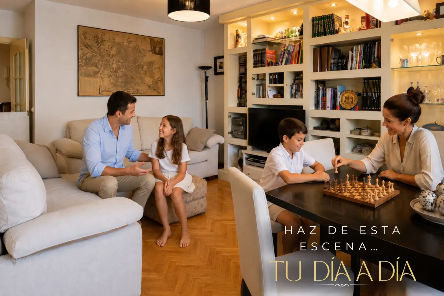 Sala d'estar de Pis en venda en Las Rozas de Madrid amb Aire condicionat, Calefacció i Parquet