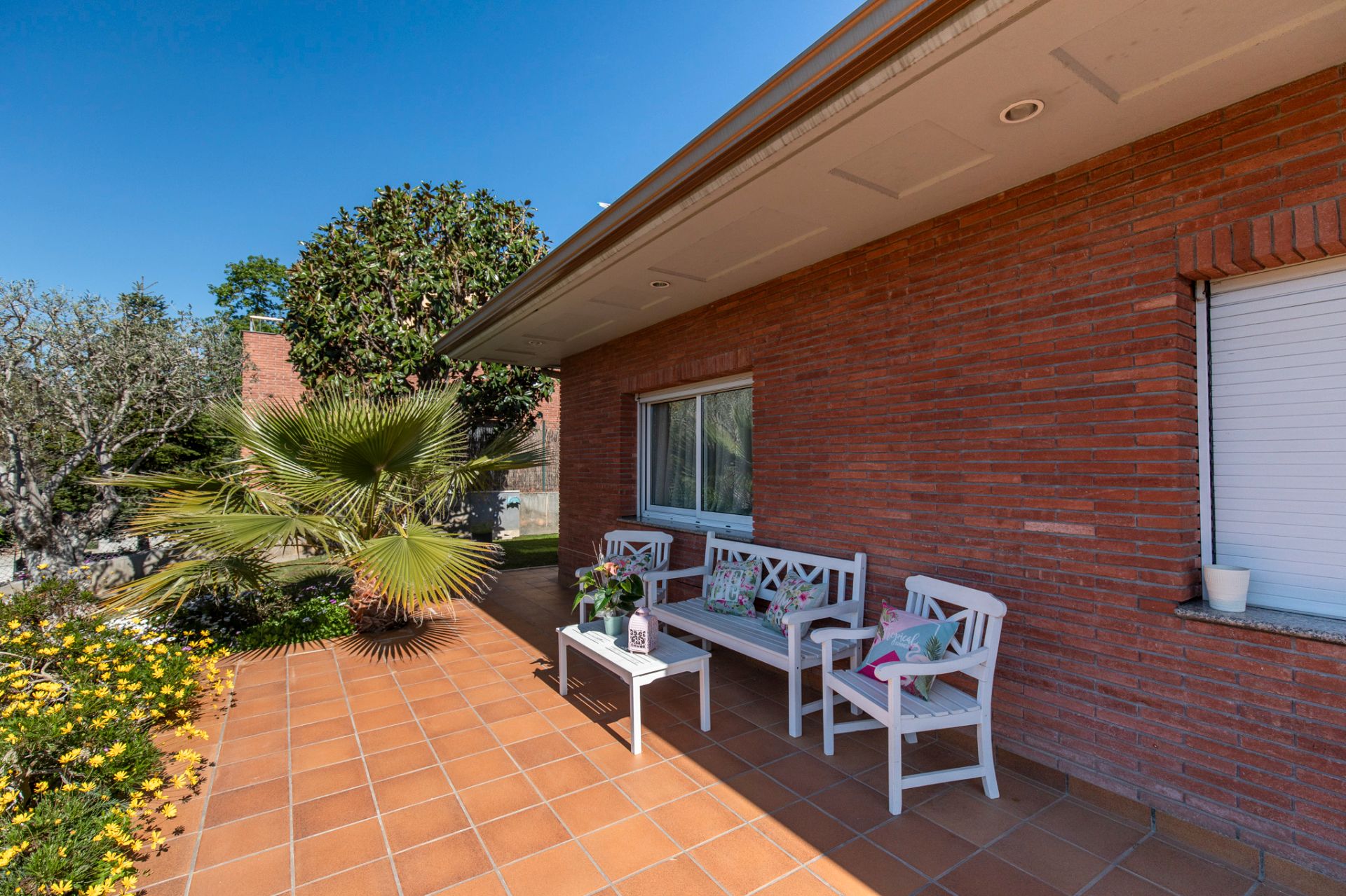 Terraza de Casa o chalet de alquiler en La Roca del Vallès con Aire acondicionado, Calefacción y Jardín privado