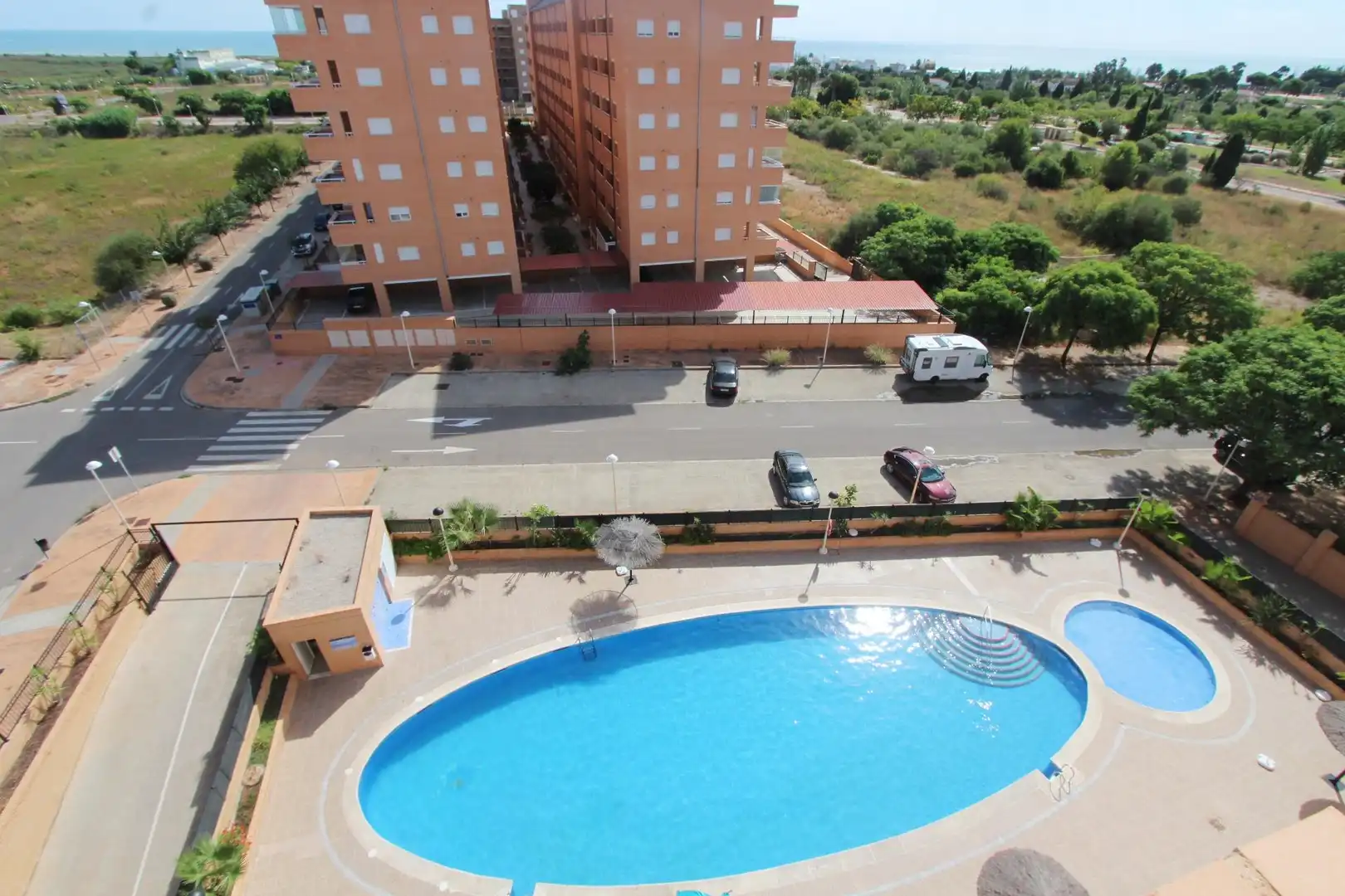 Piscina de Apartament de lloguer en Cabanes amb Piscina comunitària