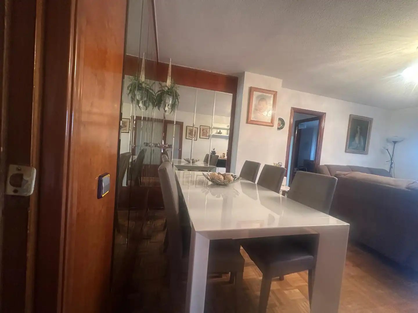 Dining room of Flat for sale in Madrid  with Heating, Terrace and Furnished