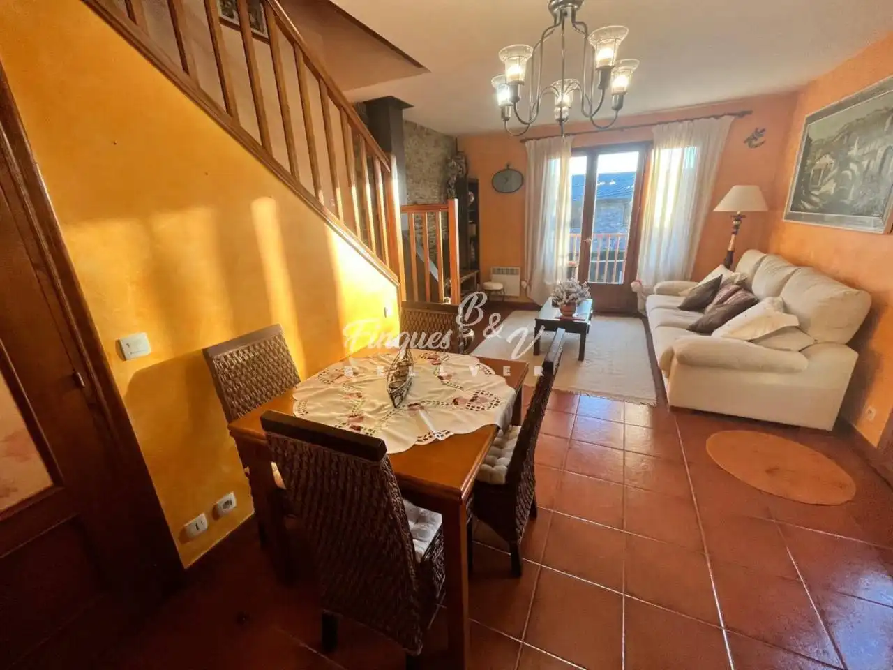 Living room of Houses for sale in Osséja  with Heating, Private garden and Parquet flooring