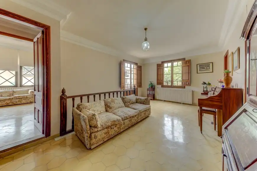 Sala de estar de Casa adosada en venta en Pollença con Aire acondicionado, Calefacción y Jardín privado