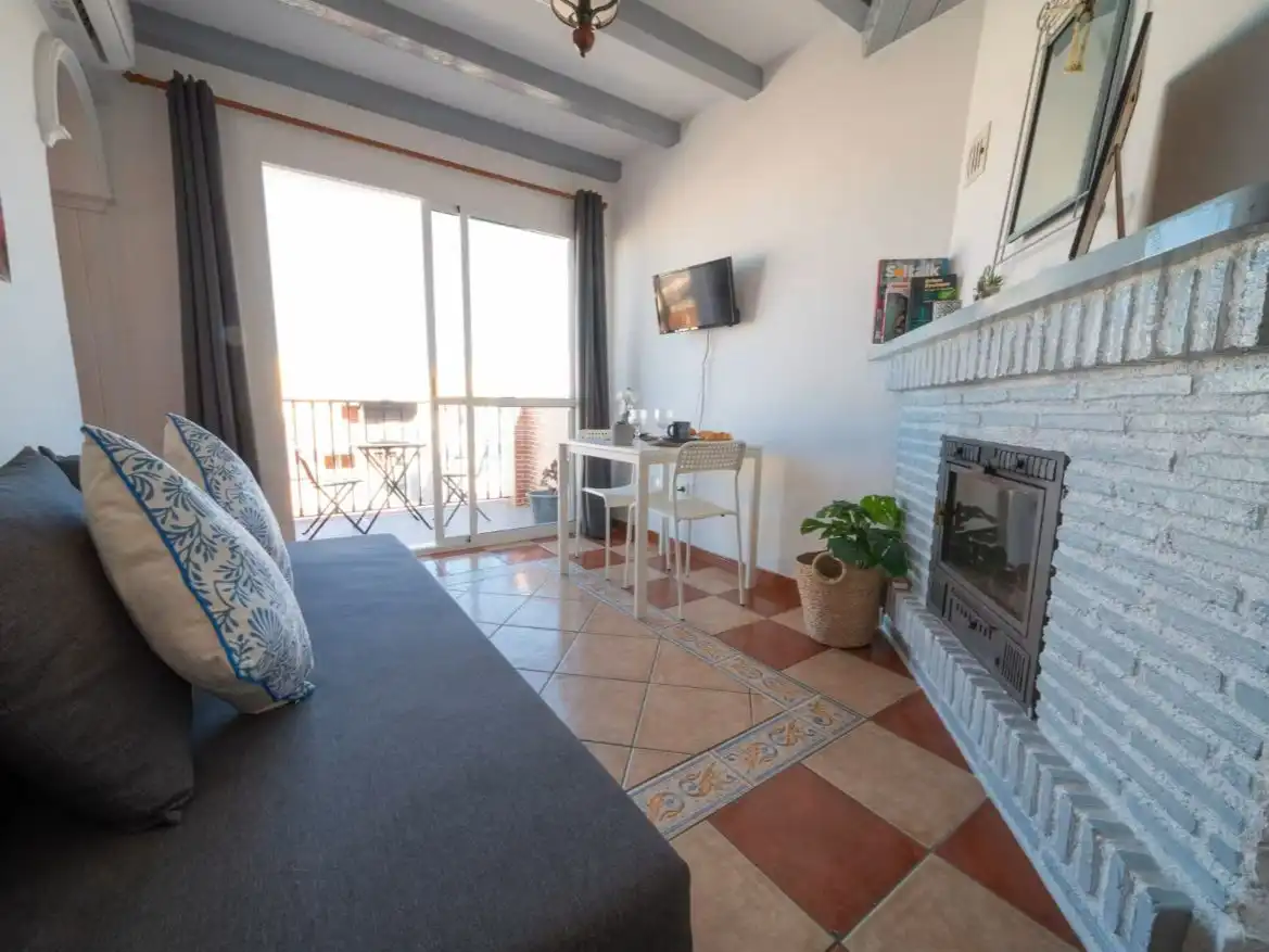 Sala d'estar de Àtic de lloguer en Centro