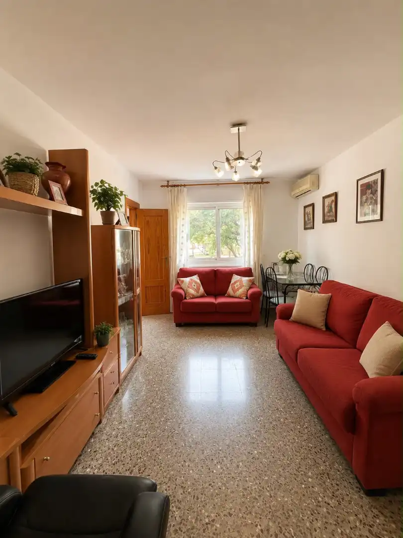 Sala d'estar de Pis en venda en Murcia amb Aire condicionat, Traster i Moblat