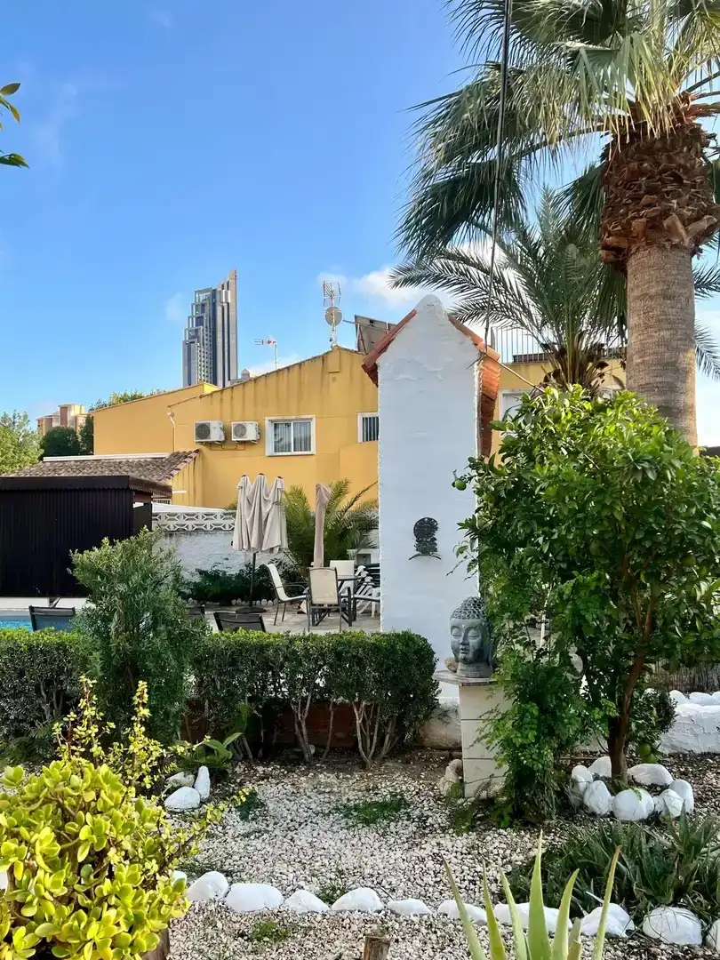 Terrassa de Casa o xalet de lloguer en Finestrat amb Aire condicionat i Piscina