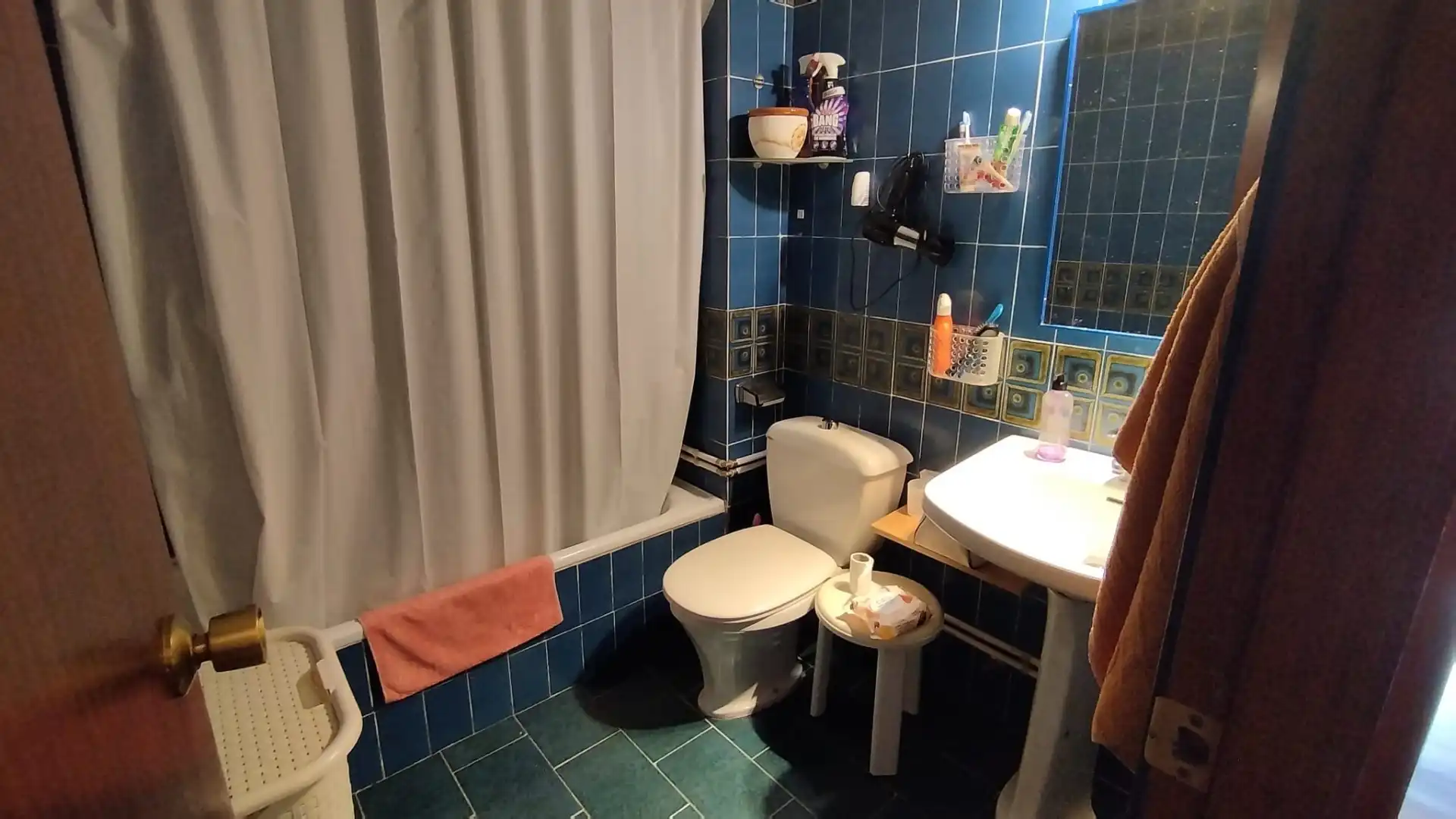 Bany de Apartament en venda en Baiona amb Calefacció i Moblat