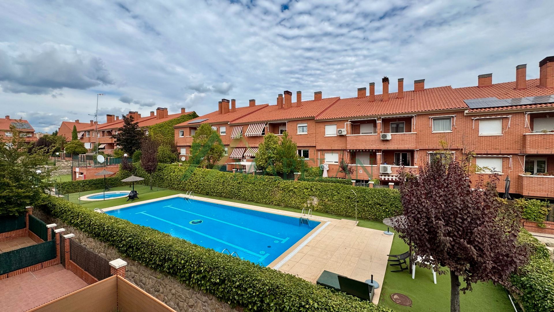Swimming pool of Single-family semi-detached for sale in Las Rozas de Madrid  with Heating, Private garden and Terrace