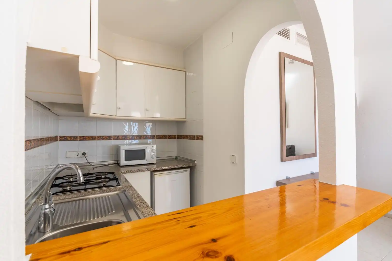 Cuina de Apartament en venda en Calpe / Calp amb Aire condicionat, Terrassa i Balcó