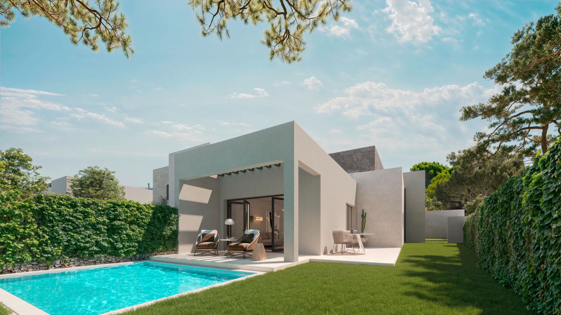Exterior view of Single-family semi-detached for sale in Torrelodones  with Air Conditioner, Heating and Private garden