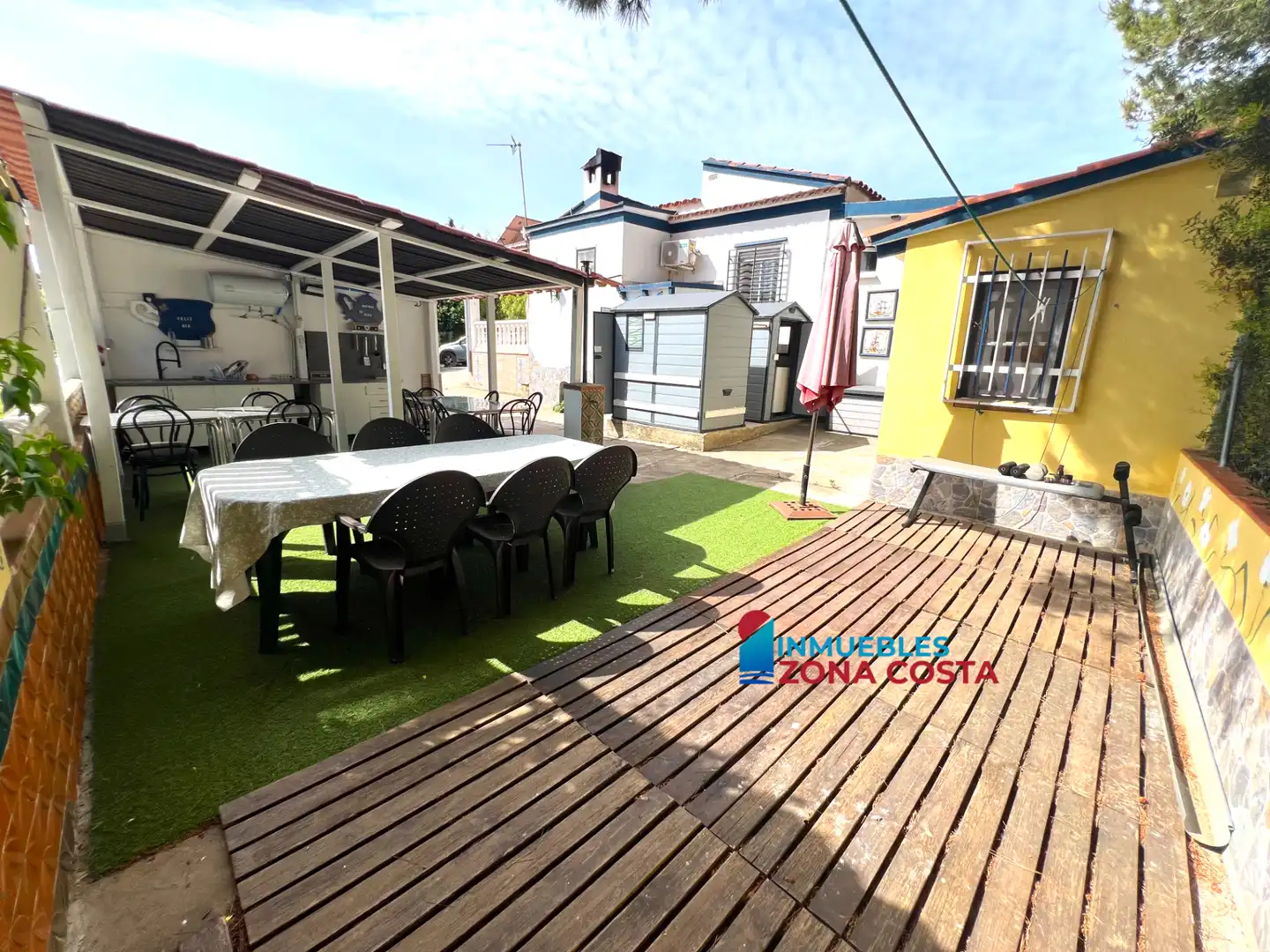 Terraza de Finca rústica en venta en Vilamarxant con Aire acondicionado, Jardín privado y Terraza