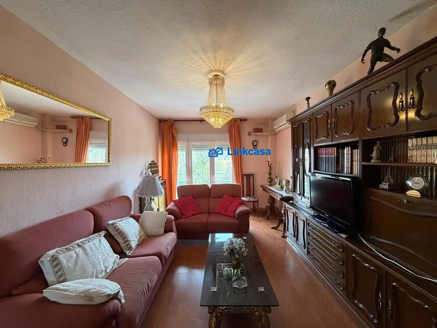Living room of Flat for sale in Madrid  with Heating, Private garden and Terrace