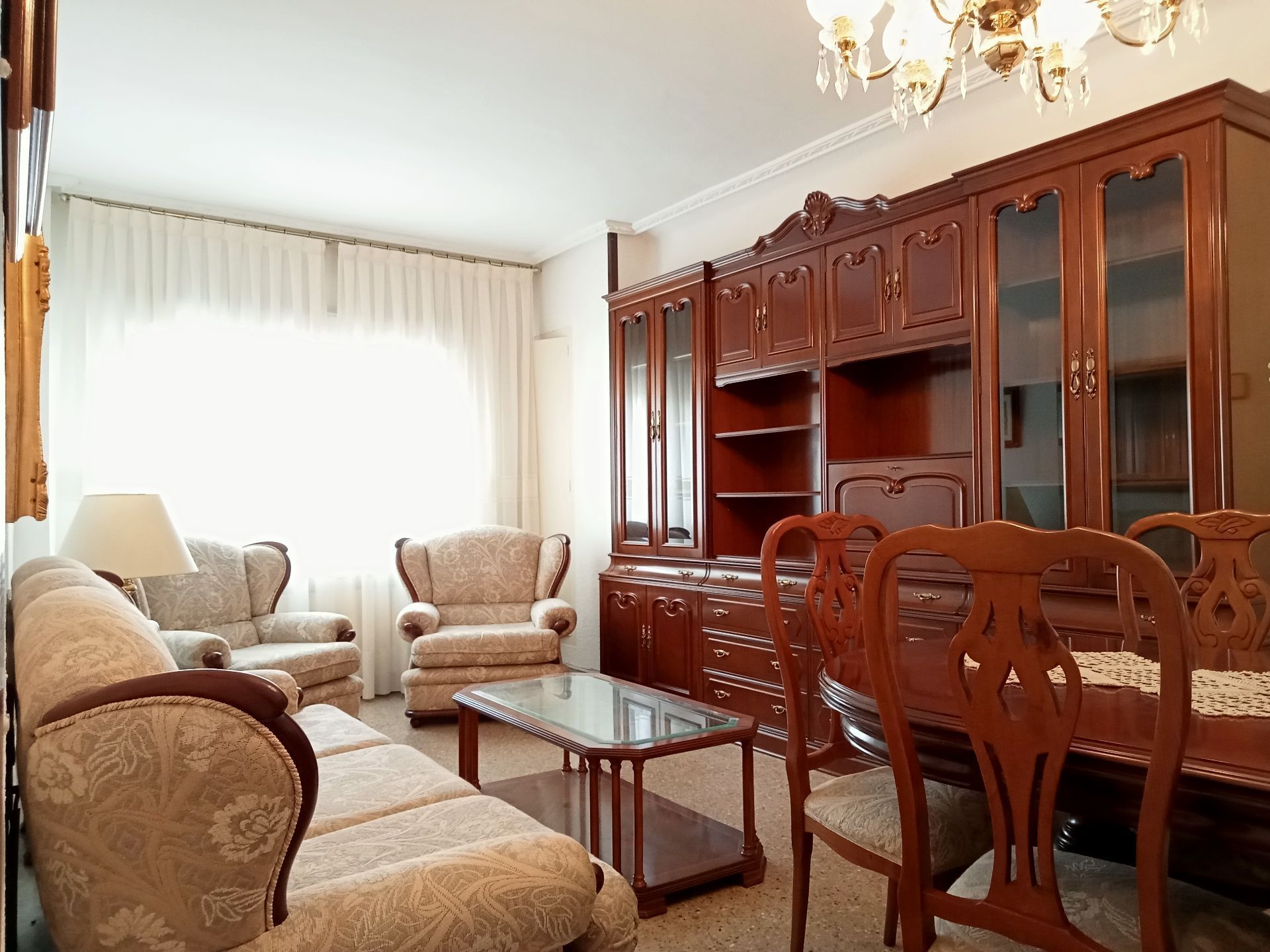 Living room of Flat for sale in Monzón  with Heating, Terrace and Storage room
