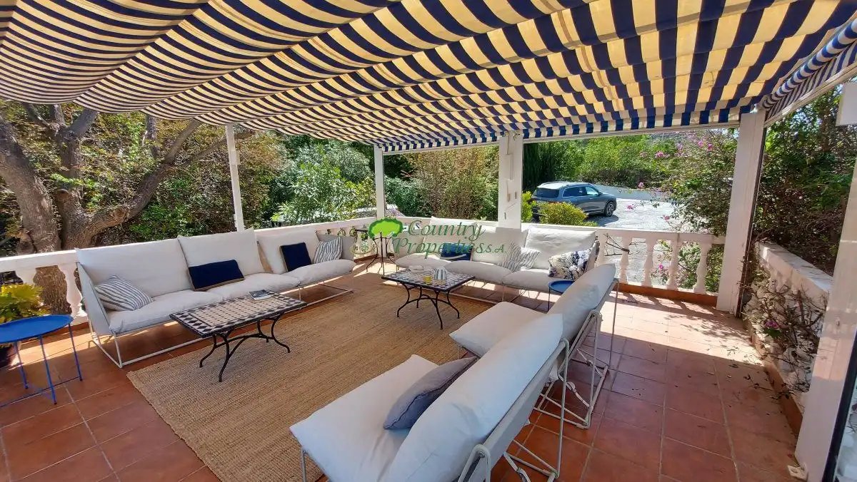 Terraza de Finca rústica en venta en Torrox con Aire acondicionado, Calefacción y Jardín privado