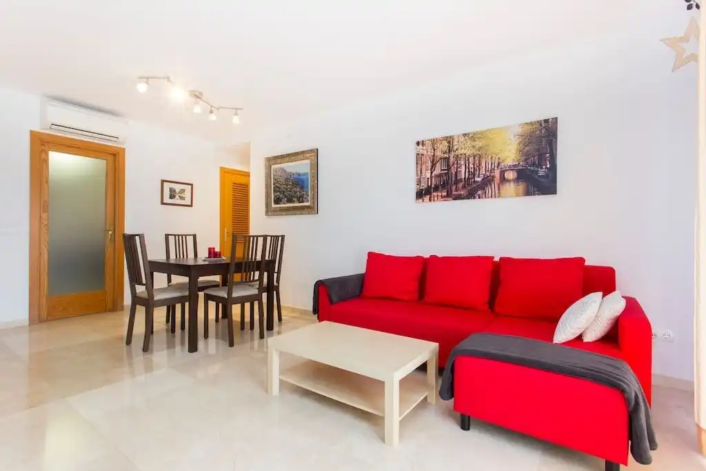 Living room of Flat for rent in Andratx  with Air Conditioner, Heating and Terrace