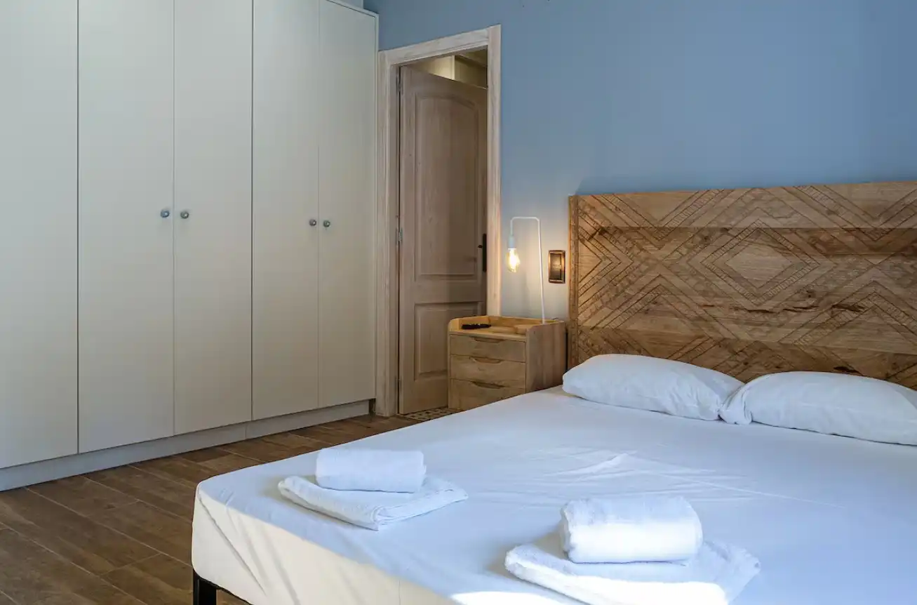 Schlafzimmer von Wohnungen zur Miete in Girona mit Klimaanlage, Heizung und Parkett