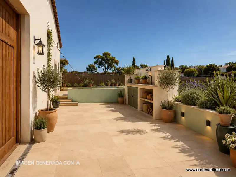 Terraza de Casa adosada en venta en Valencia con Trastero y Alarma