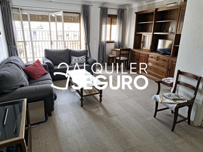 Living room of Flat to rent in  Sevilla Capital  with Air Conditioner, Terrace and Furnished